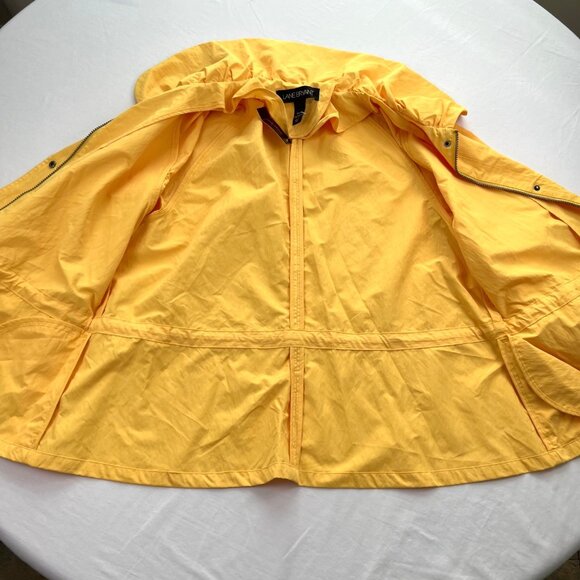 Lane Bryant Womens Lightweight Windbreaker Jacket Size 18/20 Drawstring Zip Snap - Picture 7 of 11